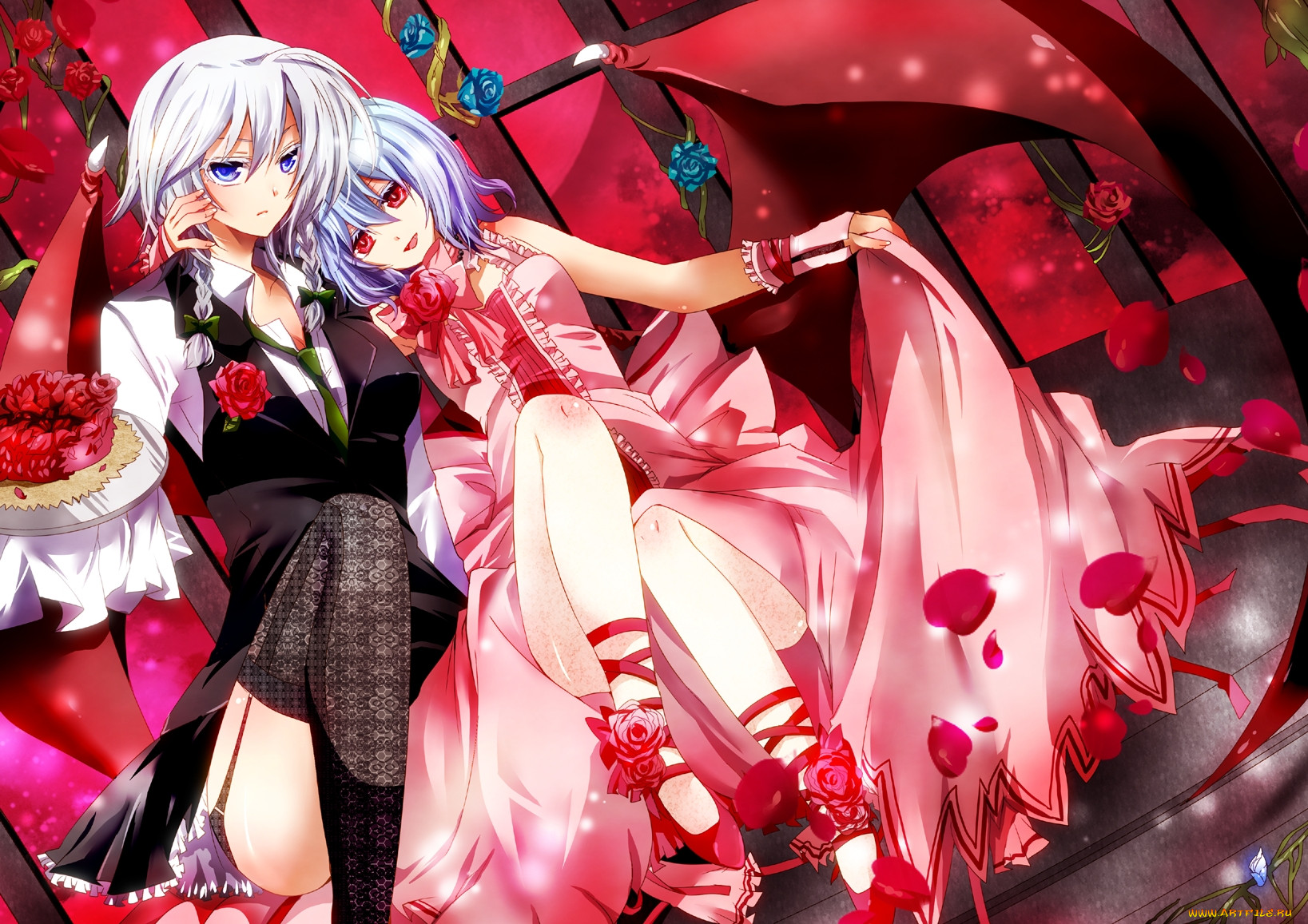 , touhou, remilia, scarlet, izayoi, sakuya